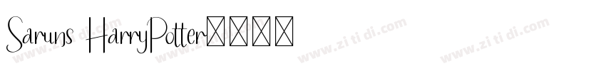 Saruns HarryPotter字体转换